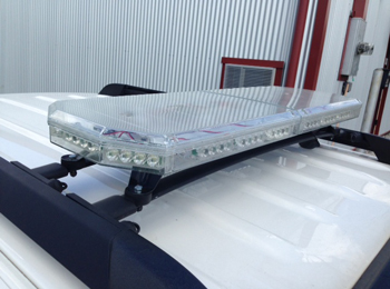 White Emergency Vehicle Light Bar