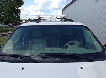 White Emergency Vehicle Light Bar